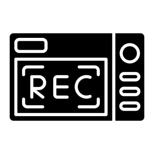 Video Recording Glyph Icon