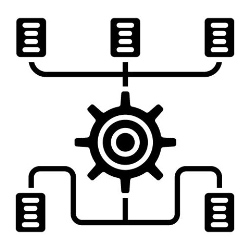 Algorithm Glyph Icon | Computer Programming