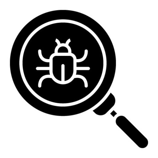 Search Bug Glyph Icon