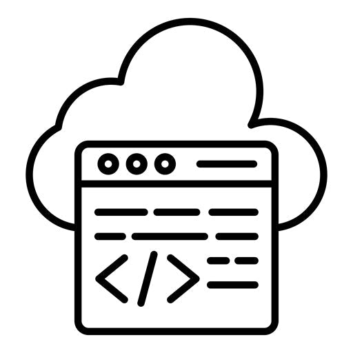 Cloud Coding Icon