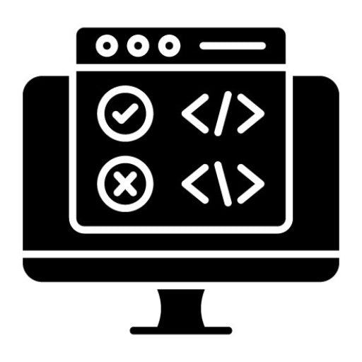 Code Correction Glyph Icon