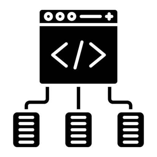 Code Framework Glyph Icon
