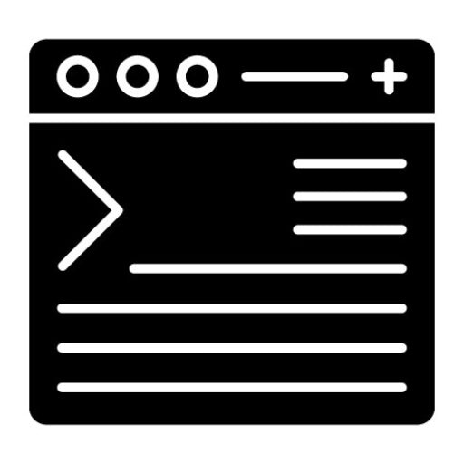 Code Terminal Glyph Icon