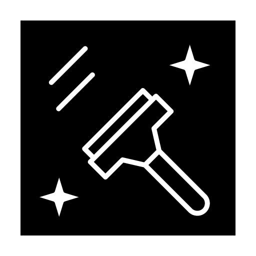 Cleaning Glass Glyph Icon