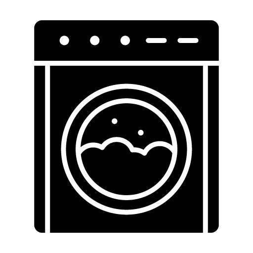 Laundry Machine Glyph Icon