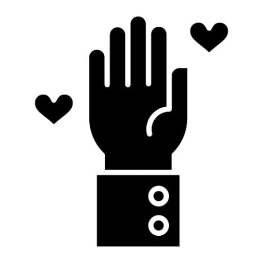 Volunteer Glyph Icon | Donations