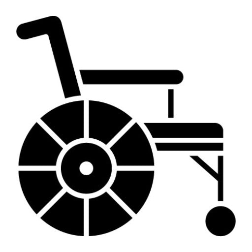 Wheelchair Glyph Icon | Donations