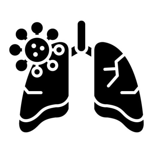Lungs Infection Glyph Icon