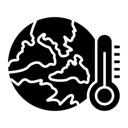 Climate Change Glyph Icon | Pollution