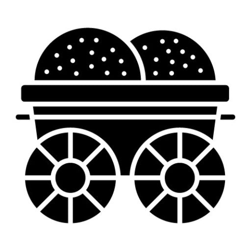 Wood Cart Glyph Icon