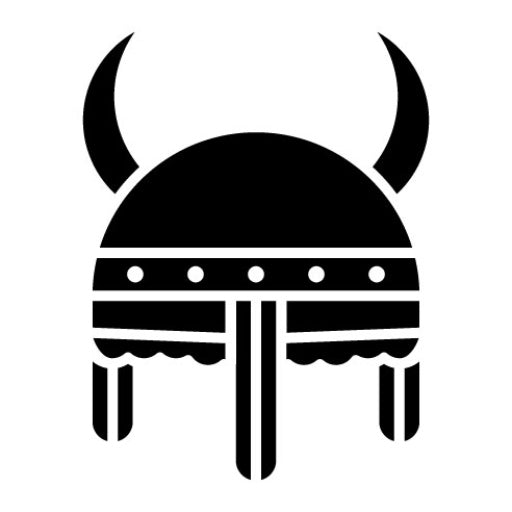 Viking Helmet Glyph Icon