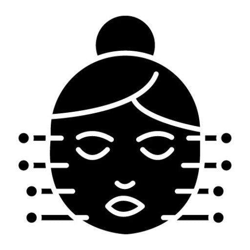 Face Acupuncture Glyph Icon