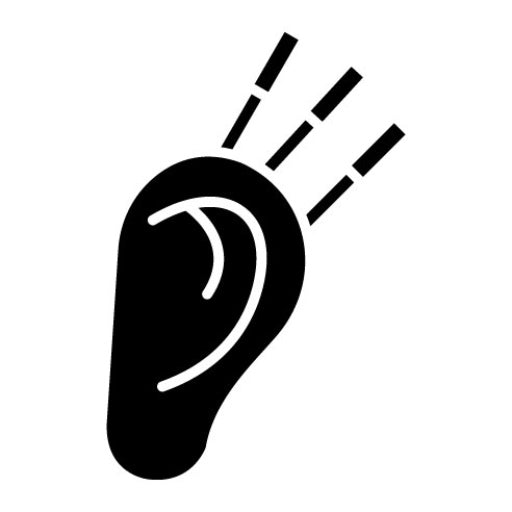 Ear Therapy Glyph Icon