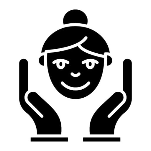 Face Massage Glyph Icon