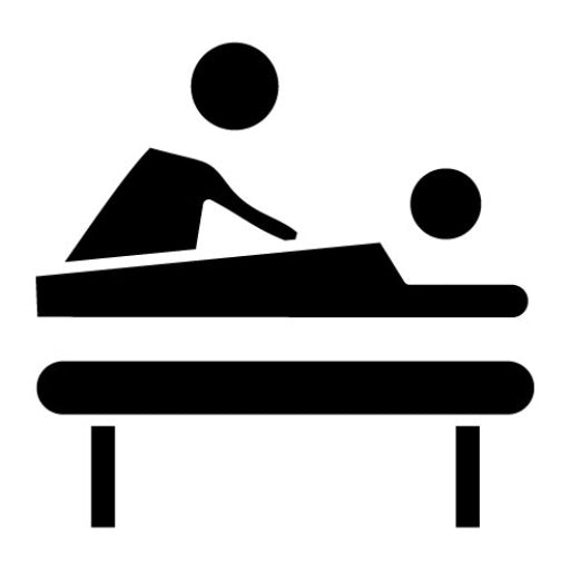 Massage Therapist Glyph Icon