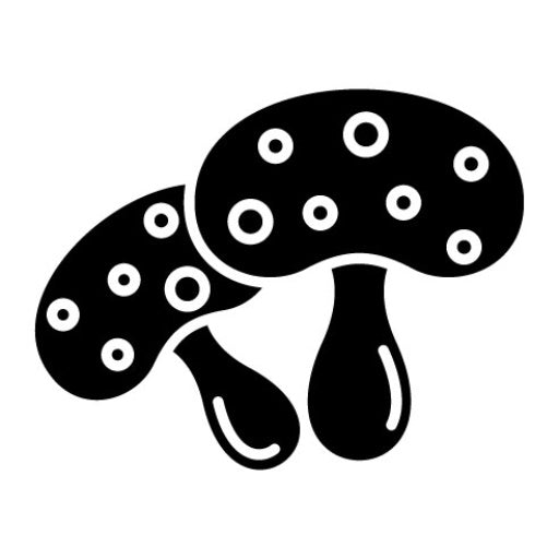 Mushroom Glyph Icon