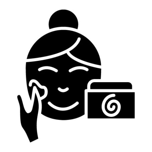 Facial Treatment Glyph Icon | Spa