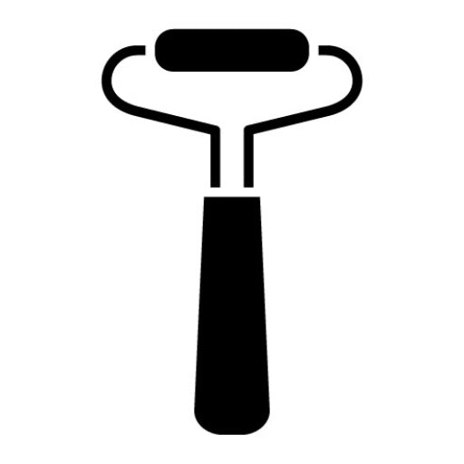 Face Roller Glyph Icon
