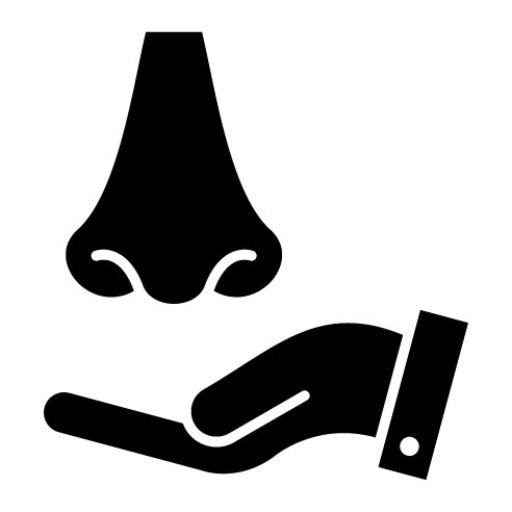 Nose Massage Glyph Icon