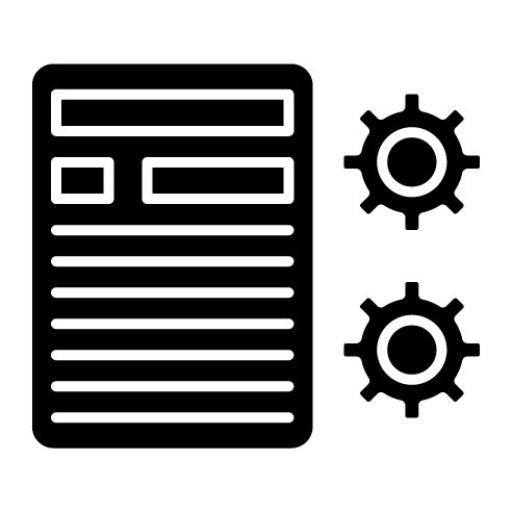 Article Seetings Glyph Icon