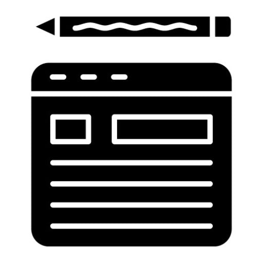 Blog Glyph Icon | Web Marketing