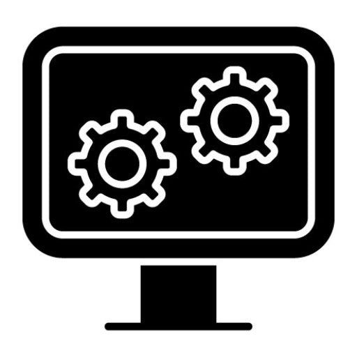 Computer Settings Glyph Icon