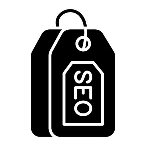 SEO Tag Glyph Icon | Web Marketing