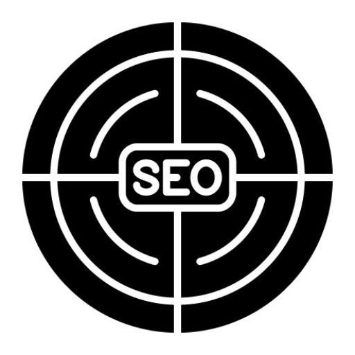 SEO Target Glyph Icon | Web Marketing