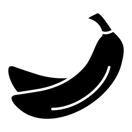 Banana Glyph Icon