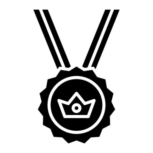 Award Badge Glyph Icon