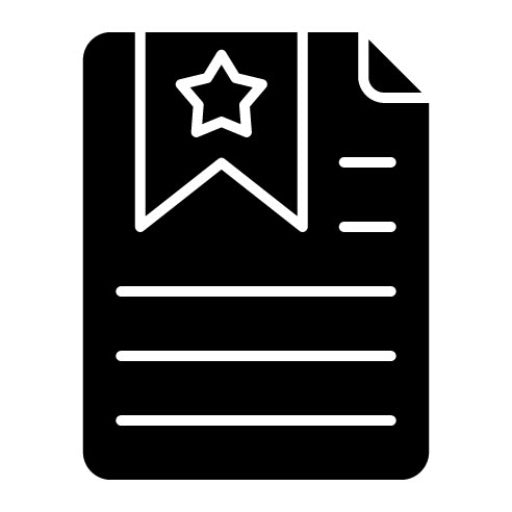 Bookmark Page Glyph Icon