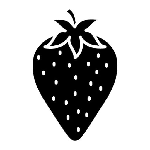 Strawberry Glyph Icon