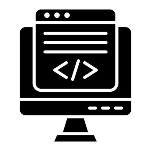 Web Development Glyph Icon | Online Marketing