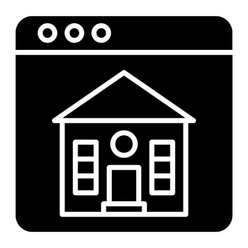 Homepage Glyph Icon | Online Marketing