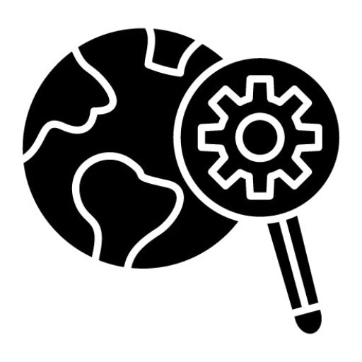 Global Search Glyph Icon | Online Marketing