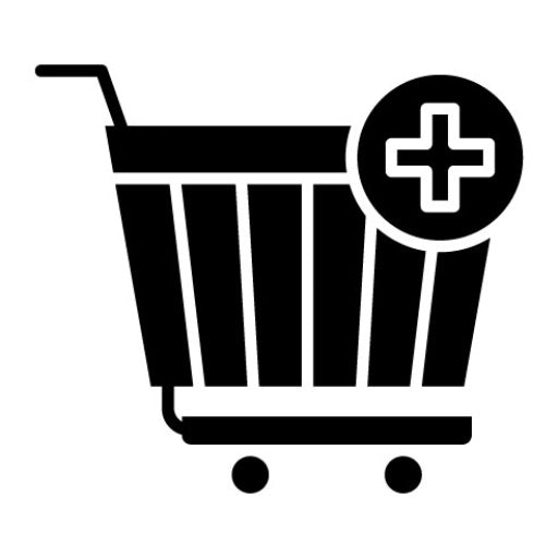 Add to Cart Glyph Icon