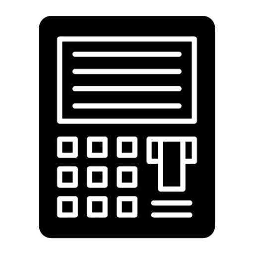 ATM Glyph Icon | Shopping and Ecommerce