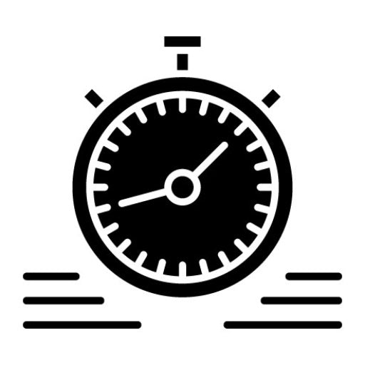 Stopwatch Glyph Icon | Shopping and Ecommerce