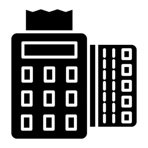 Pos Terminal Glyph Icon | Shopping and Ecommerce