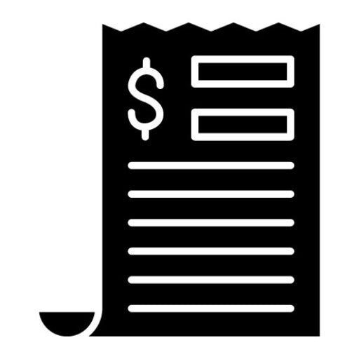 Receipt Glyph Icon | Shopping and Ecommerce