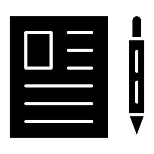Article Glyph Icon | Seo and Web