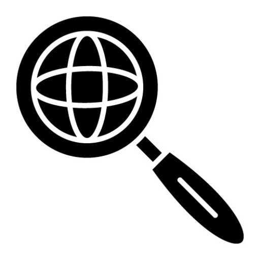 Global Search Glyph Icon | Seo and Web