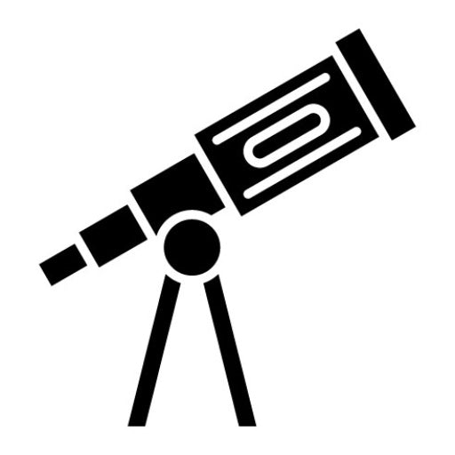 Telescope Glyph Icon | Seo and Web