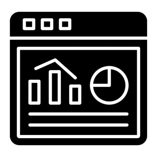 Website Statistics Glyph Icon | Seo and Web