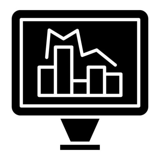 Analytics Glyph Icon | Project Management