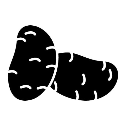Potato Glyph Icon