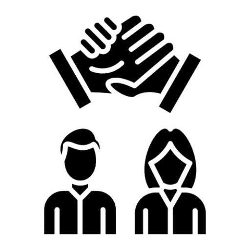 Team Collaboration Glyph Icon | Project Management
