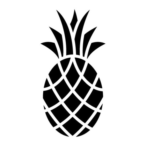 Pineapple Glyph Icon
