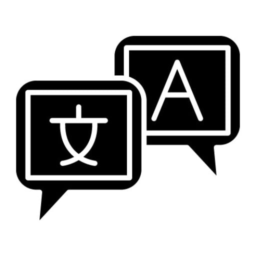 Language Course Glyph Icon