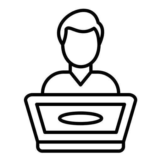 Student using Laptop Icon